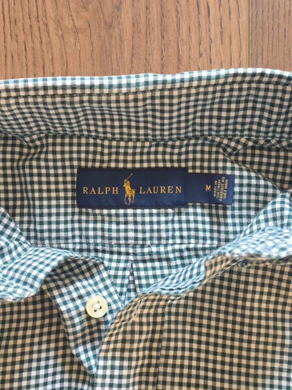 Polo Ralph Lauren - Gingham Button-Down Shirt - Medium - Green/White